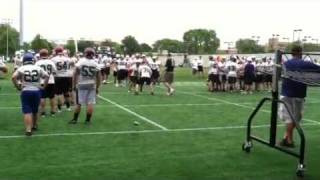 Michigan State Camp Footwork Drill