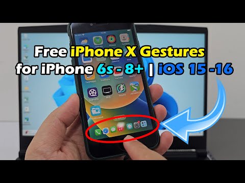 Free iPhone X Gestures for iPhone 6s - 8+ |  iOS 15 -16