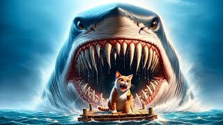 🐱🌊Muscle Cat & Kitten Ocean Escape Adventure🏝️Megalodon🦈(ai cover)