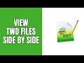 How to view two files side by side in notepad