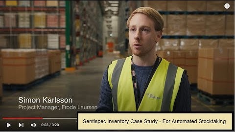 Sentispec Inventory for Frode Laursen - Automated Stock Taking - 20 second case study