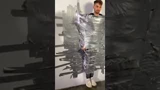 I Duct Taped Chandler To A Wall 🤯🤯😱, mrbeast duct taped chandler, mrbeast give 1 million, #short