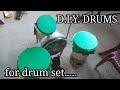 How to make Snare/Bass Drum, High Tom/Floor Tom, Drum Set D.I.Y.