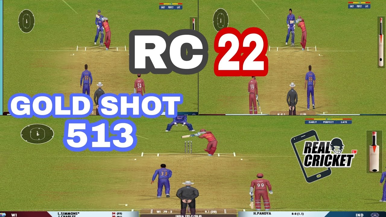 REAL CRICKET 22 GOLD SHOT 513 - VIRAT KOHLI TRADEMARK SHOT - YouTube