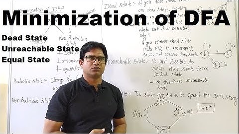 Lec -16 | Minimization of Deterministic Finite Automata (DFA)