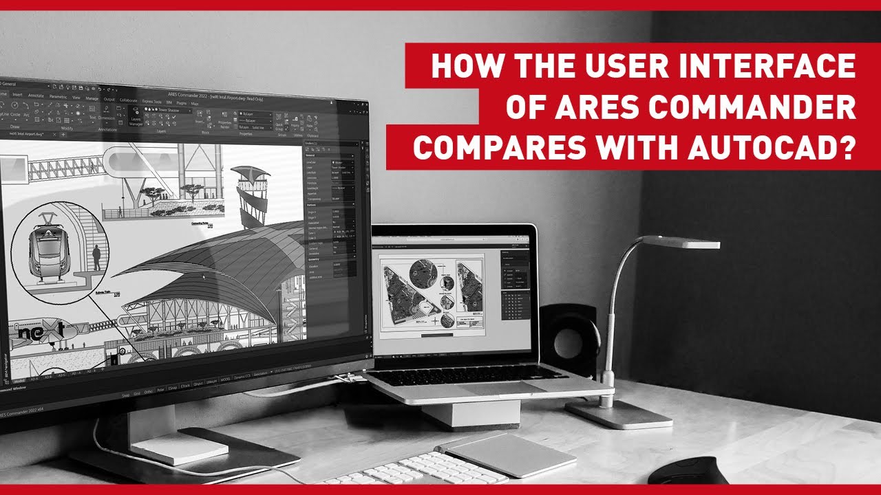 How the User Interface of ARES Commander Compares With AutoCAD? - YouTube