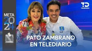 Patricio Zambrano, candidato del partido Vida a la alcaldía de Monterrey visita Telediario