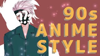 Kakashi in 90s Anime Style | Digital Art Anime