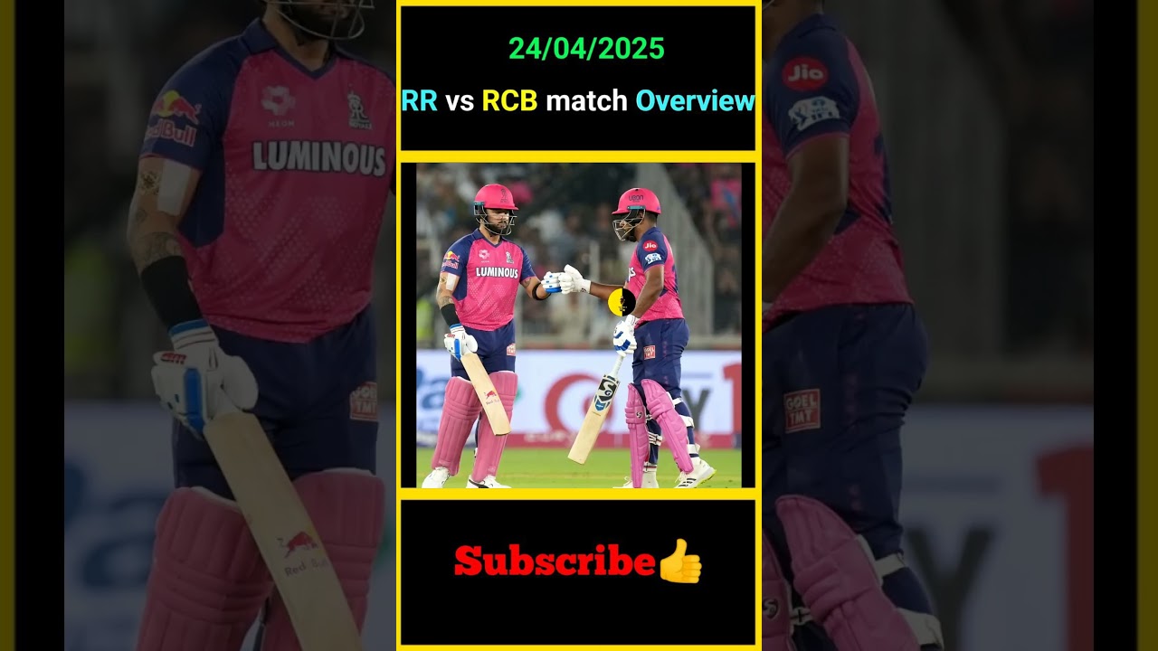 24/04/2025 | RR vs RCB match Overview | IPL 2025 42nd Match Review | 