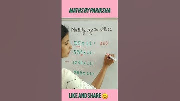 Multiply any number with 11 #shorts #mathstricks #youtubeshorts