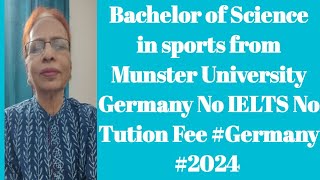 BSc: Human Movement in Sports and Exercise University of Münster #internationalprograms #germany