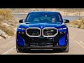 2023 bmw xm   marina bay blue  gold  driving exhaust sound exterior  interior details