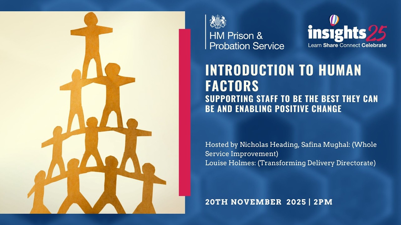 Introduction to Human Factors: Supporting staff to be their and enabling positive change