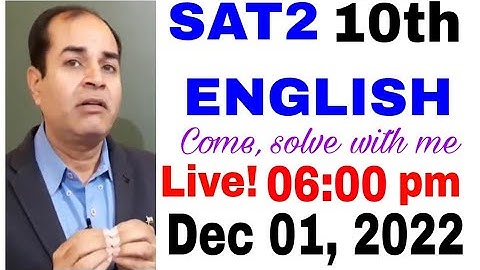 SAT2 english Class 10 Hbse Answer Key by Vijay Kumar