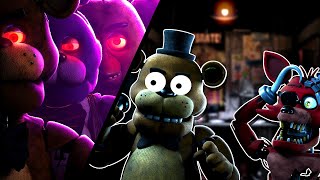 FOXY &amp; FREDDY REACT TO OFFICIAL FIVE NIGHTS AT FREDDY&#39;S MOVIE TRAILER BLENDER ANIMATION #fnafmovie