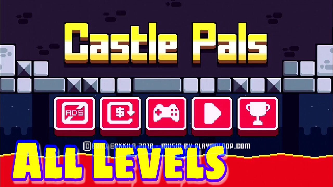 Castle Pals - [All Levels] - [All Gold Medals] - [All Jewels] - YouTube