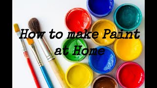 How to make Paint at home | Without Flour | Planet of Arts.