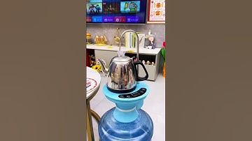 Bộ ấm đun nước siêu tốc có vòi bơm tự động đặt bình nước lọc 25l.