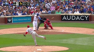 PHI@CHC: Heyward plates Russell with a double