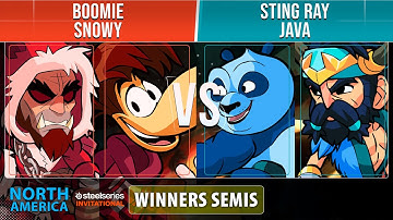 Boomie & Snowy VS Sting Ray & Java - Winners Semis - NA - Brawlhalla SteelSeries Invitational 2022
