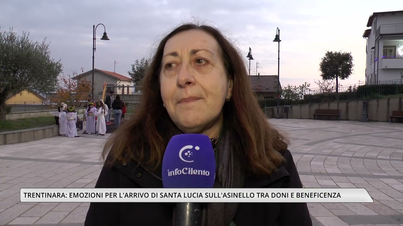 Trentinara celebra Santa Lucia: emozioni per l'arrivo della Santa sull'asinello
