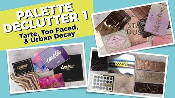PART 1: High-End Eyeshadow Palette Declutter (with swatches!!!)