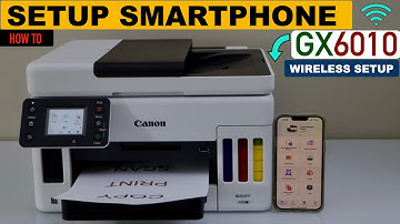 Canon MAXIFY GX6010 Wireless Setup With Android or iPhone, Print Test !!