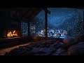 Gentle Snowfall Outside, Fireplace Inside | Peaceful Winter Sounds for Sleep and Stress Relief ❄
