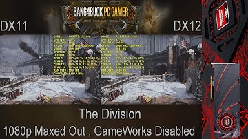 The Division DX11 VS DX12 Performance | R9 290 | i7 5960X 4.5GHz