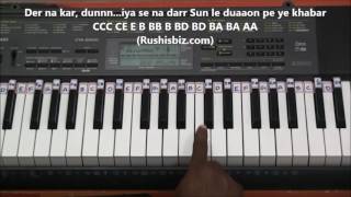 Tum Dil Ki Dhadkan Mein - (Piano Tutorials) - Dhadkan movie | 1200 Songs BOOK/PDF @399/- 7013658813 chords