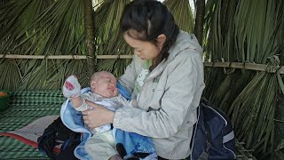 Full video -The day a single mother built a bamboo house alone to live in a new place