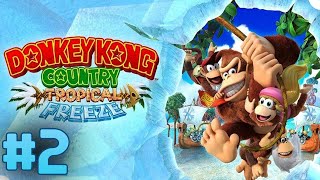 Harika Arka Planlar Eşliğinde Donkey Kong Country Tropical Freeze Oynuyoruz Türkçe