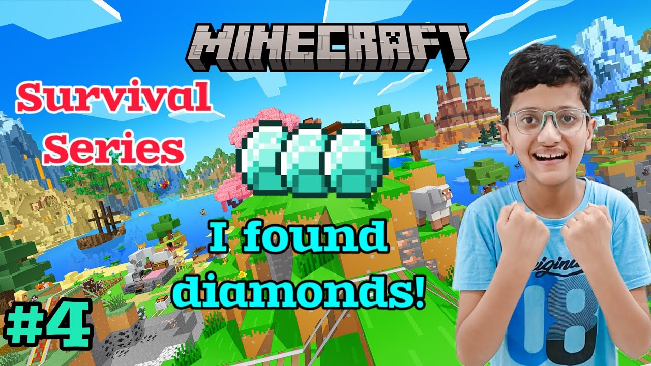 I FOUND DIAMONDS | Minecraft Survival Series Episode 4 | Minecraft ...
