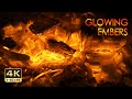 4kr glowing embers  gentle fire crackles  sounds for sleeping  fireplace relaxation  10 hours