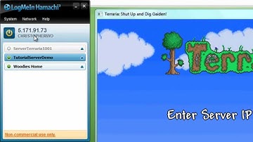 Terraria : How to set up a server (Using Hamachi)