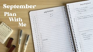 September 2022 Plan With Me | Simple, Minimalist Bullet Journal Setup in a Lined Notebook by Claudia Spaurel 45,404 views 1 year ago 13 minutes, 50 seconds