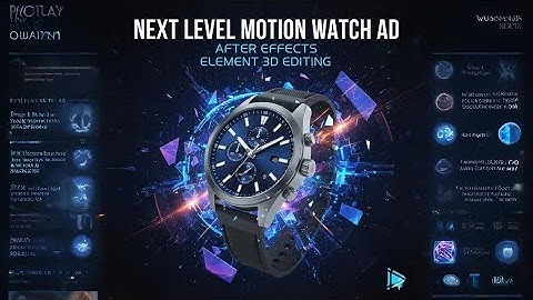 Next Level Motion Watch Ad | After Effects Element 3D Editing ✨#AfterEffects #Element3D #WatchAd