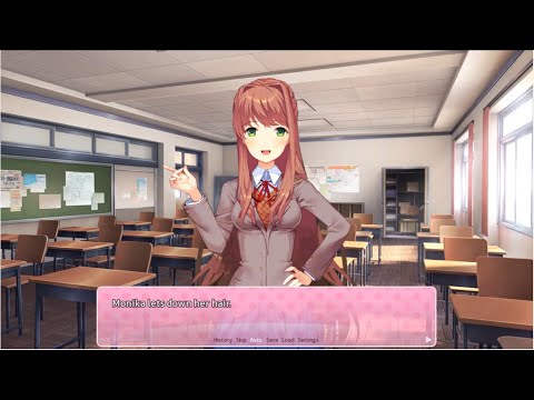 Playing with Monika's Hair  Monika After Story Mod 