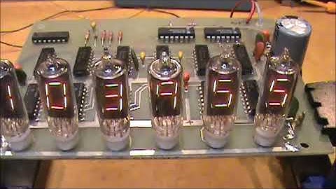 Reworked Coin Counter PCB Turned Numitron Clock  Vintage 7490 7447 TTL