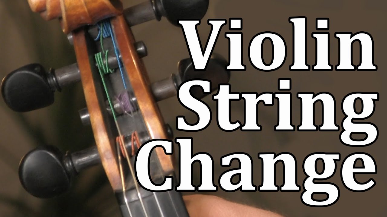 How To Change Violin / Fiddle Strings with Max Rainwater - YouTube