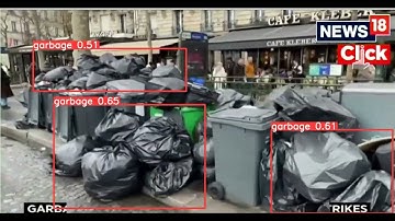 Garbage Detection model on live video stream