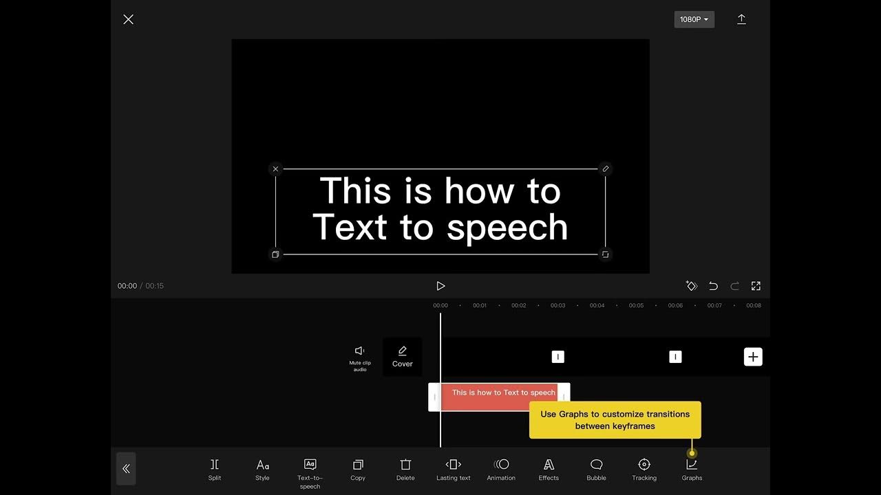 how to put text to speech in a video