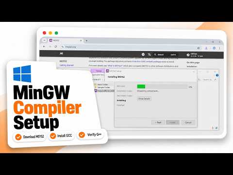 How to Install MinGW GCC/G++ in Windows 10 (2026 Compiler Toolchain)