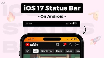 How to Get iOS 17 Status Bar For Android 🍎| iPhone Status bar on android