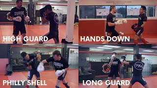 The Ultimate Guard Test (High Guard, Long Guard, Hands Down, Philly Shell)