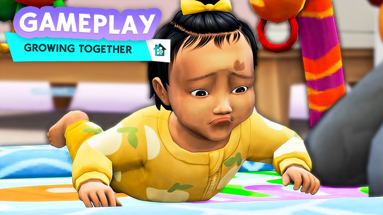 Infant Learns To Lift Her Head And First Laugh Sims 4 Growing Together