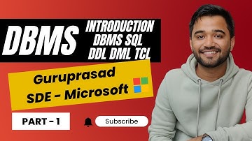 Mastering DBMS Series: Class 1 - Introduction to SQL, DDL, DML, and TCL
