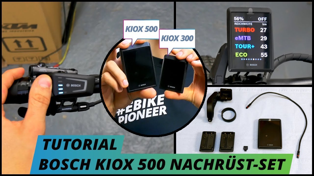 Bosch Display Kiox 500 Nachrüstkit 31,8mm SMART System BES3 Set(BHU3700) +  (BDSYYYY) incl. Versand bei Fahrradwelt International