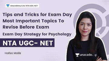 Exam Day Strategy for Psychology | NTA UGC- NET | Hafsa Malik