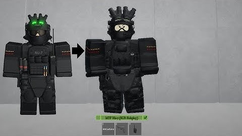 Roblox SCP: Roleplay MTF Nu-7 Operator (Avatar Build) (Remake)